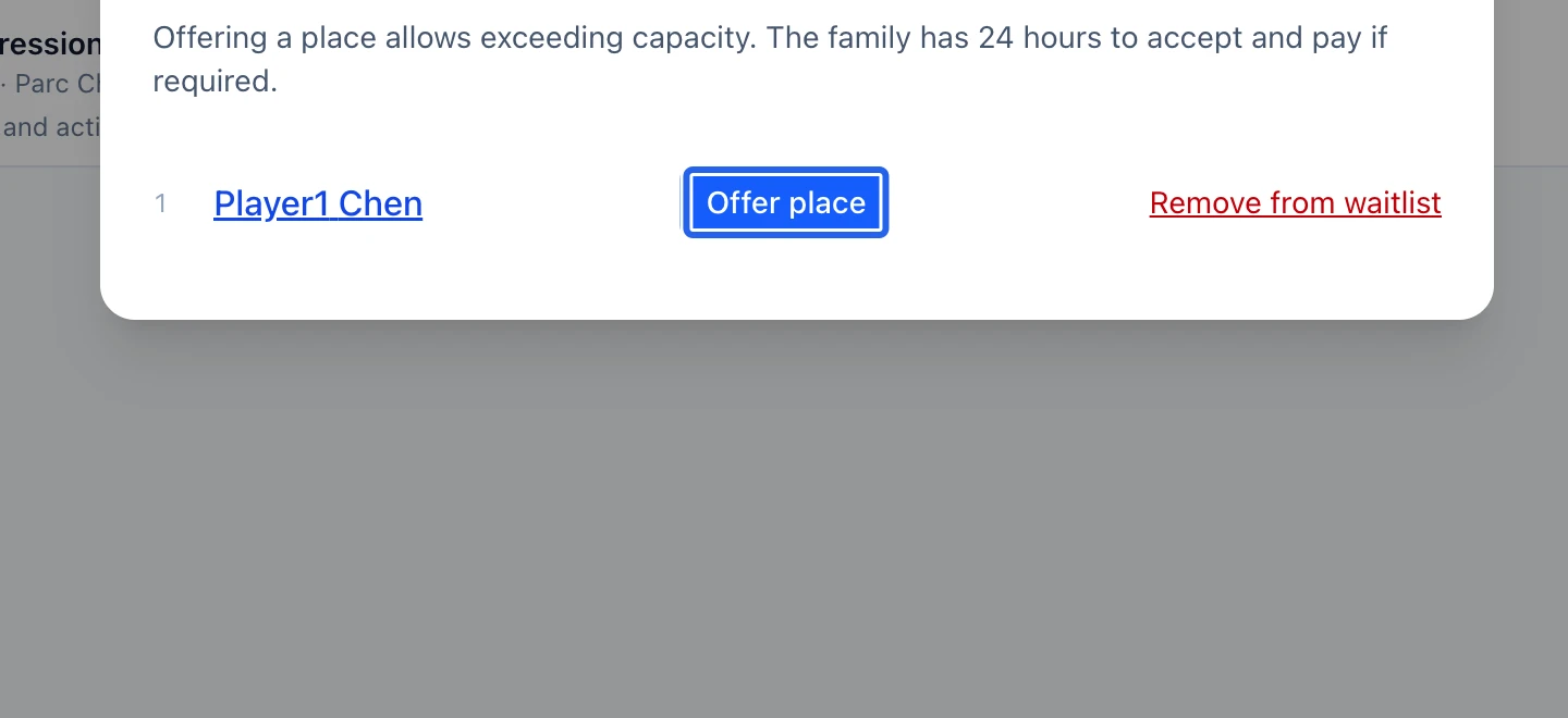 Screenshot: Review an offer before sending it. The blue outlines identify the controls described in this step.