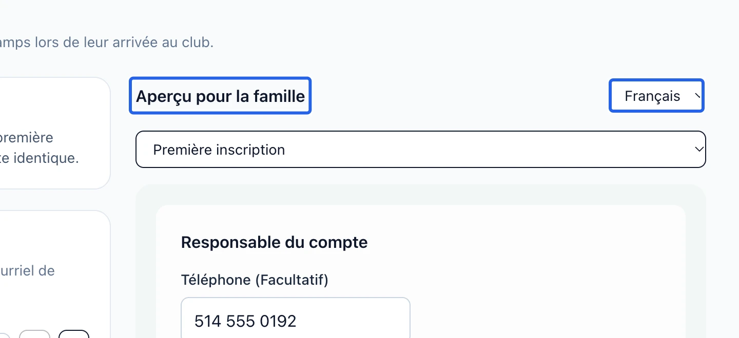 Capture : Prévisualiser et enregistrer la fiche. Les cadres bleus indiquent les commandes décrites dans cette étape.