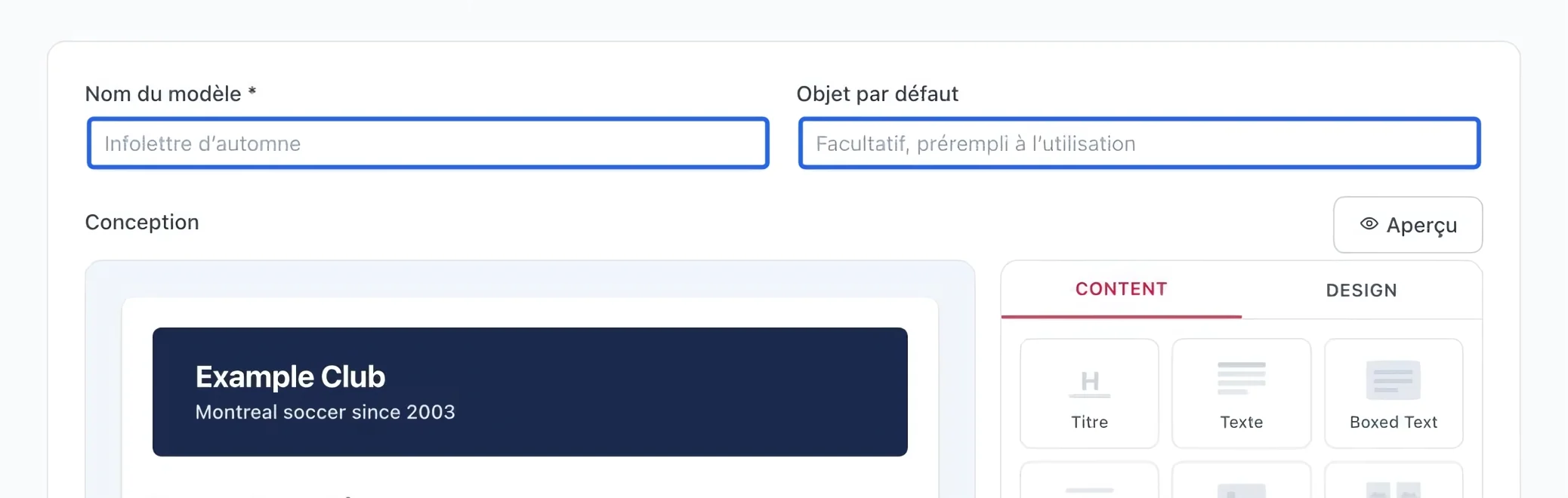 Capture : Nommer le modèle. Les cadres bleus indiquent les commandes décrites dans cette étape.