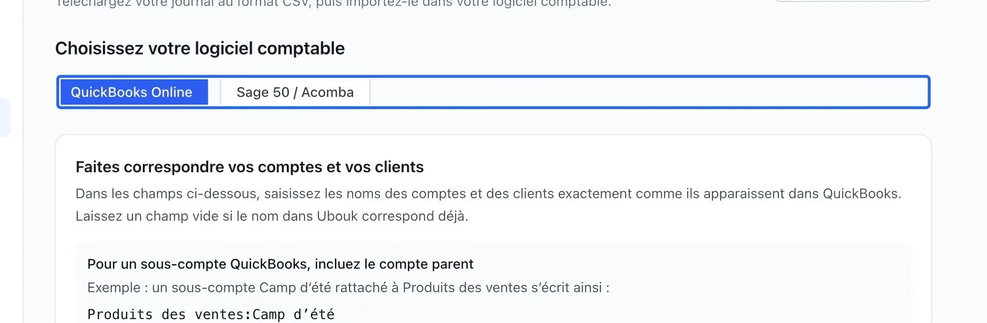 Capture : Choisir le format d’exportation. Les cadres bleus indiquent les commandes décrites dans cette étape.