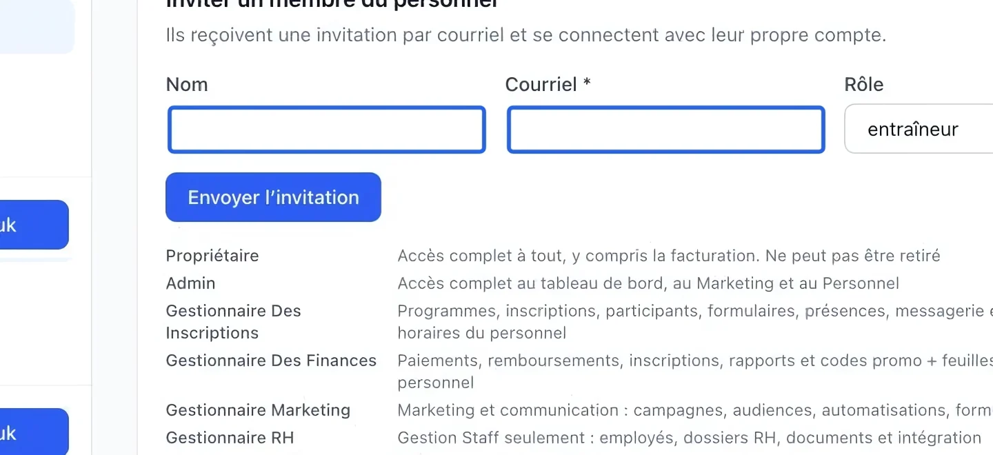 Capture : Saisir les coordonnées. Les cadres bleus indiquent les commandes décrites dans cette étape.