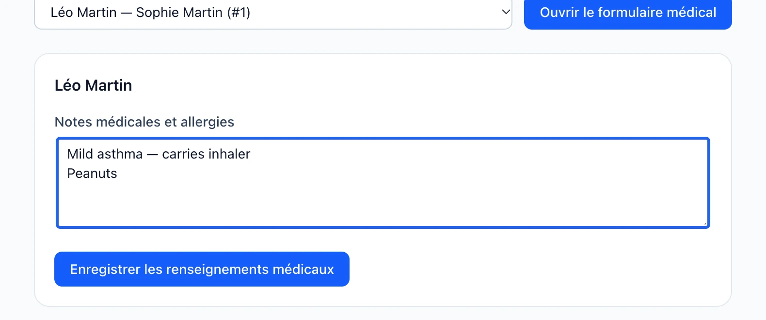 Capture : Enregistrer et vérifier les notes. Les cadres bleus indiquent les commandes décrites dans cette étape.