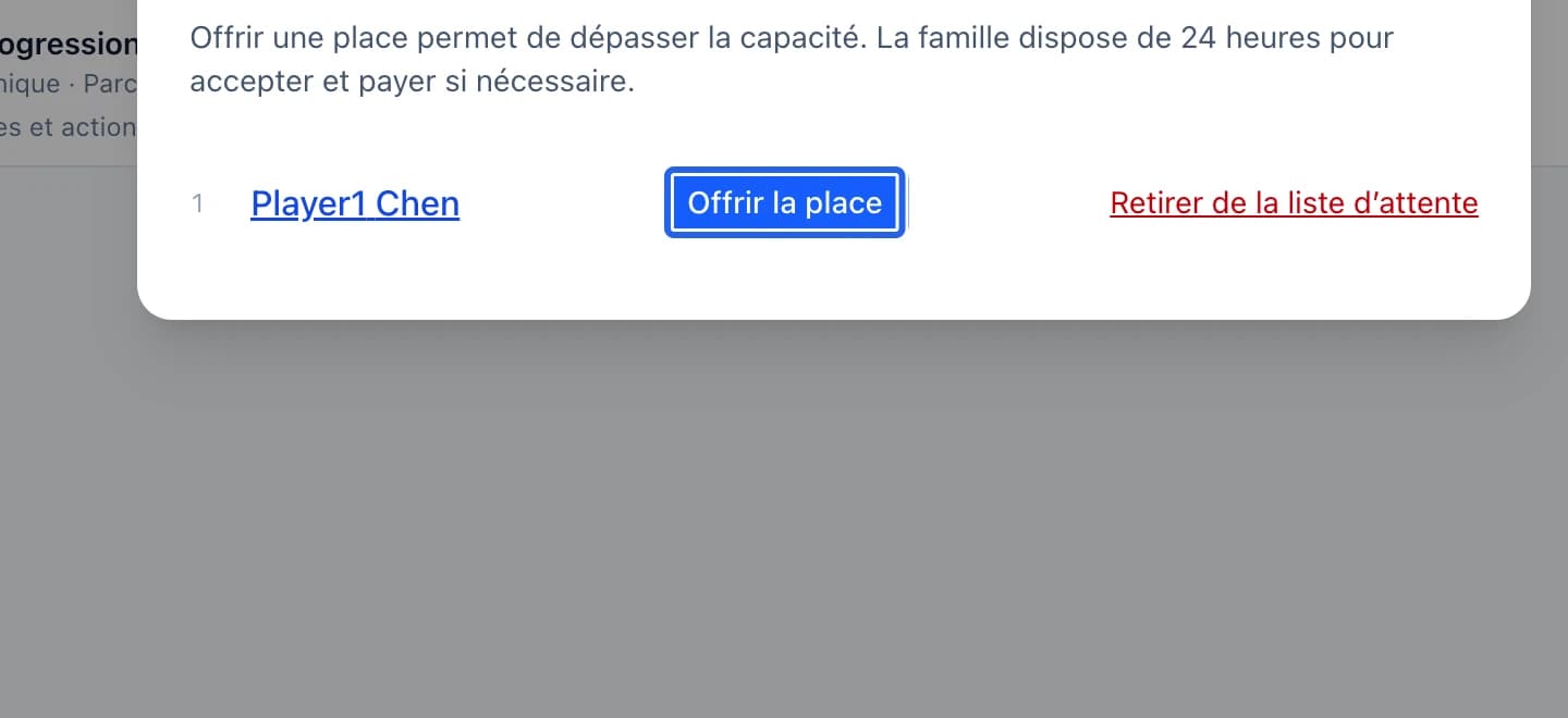 Capture : Vérifier une offre avant de l’envoyer. Les cadres bleus indiquent les commandes décrites dans cette étape.