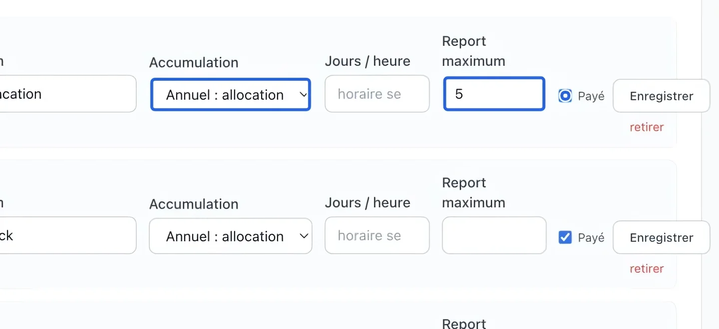 Capture : Configurer les règles au besoin. Les cadres bleus indiquent les commandes décrites dans cette étape.